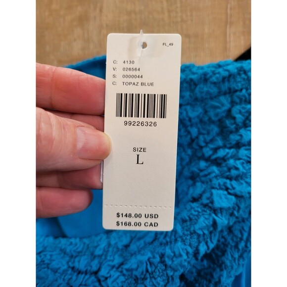 Anthropologie Textured Mini Shift Dress Turquoise Size Large - Picture 6 of 7